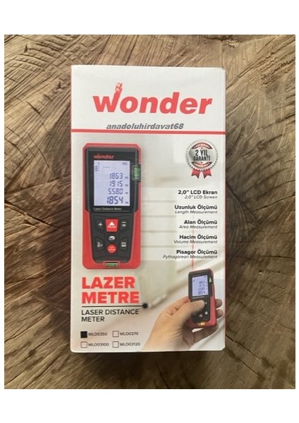 Profesyonel Lazermetre WL50 Lazer Ölçüm Cihazı 50 Metre fiyatları
