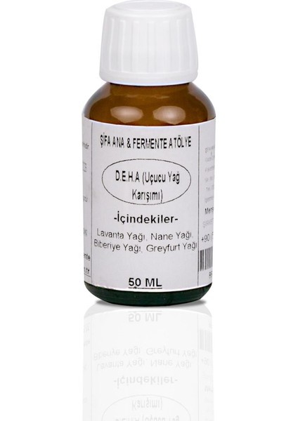 D.E.H.A Uçucu Yağ Karışımı – Lavanta, Nane, Biberiye, Greyfurt Yağı – Doğal Aromaterapi Yağı