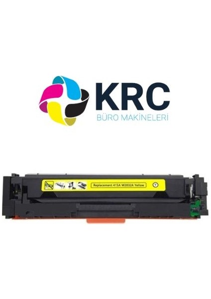 Krcburo 415A-W2030A Laserjet Pro Sarı Çipsiz Muadil