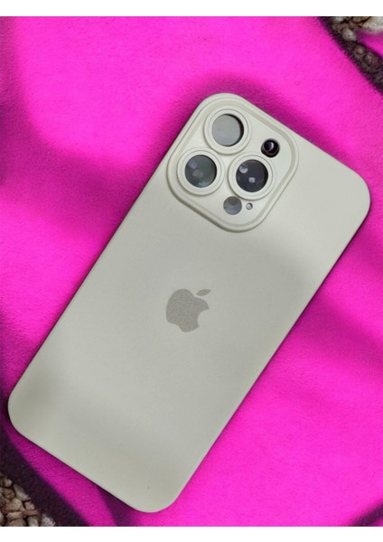 iphone 14 Pro Max Krem Rengi Telefon Kılıfı Esnekve Dayanıklı