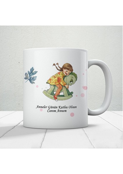 Anneler Günün Kutlu Olsun Canım Annem Yazılı Hediyelik Kupa