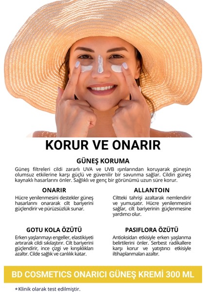 50 Spf Onarıcı Güneş Kremi 300 Ml