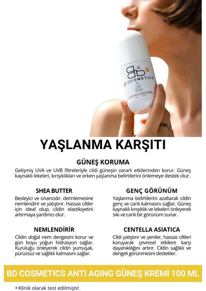 50 Spf Anti-Aging Güneş Kremi 100 Ml