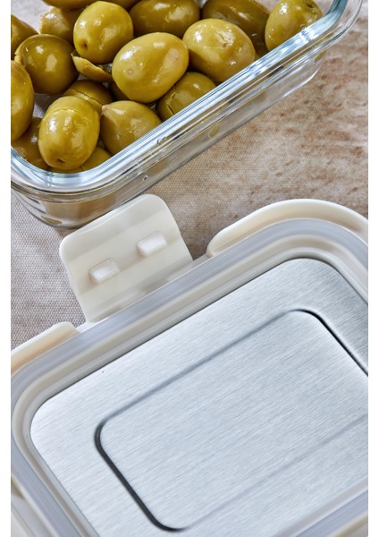 370 ml Cam Saklama Kabı – Paslanmaz Çelik Kapaklı, Sızdırmaz, Hava Geçirmez modelleri