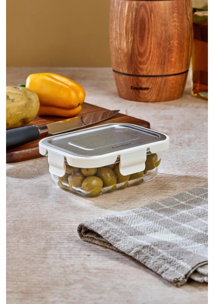 370 ml Cam Saklama Kabı – Paslanmaz Çelik Kapaklı, Sızdırmaz, Hava Geçirmez fırsatları