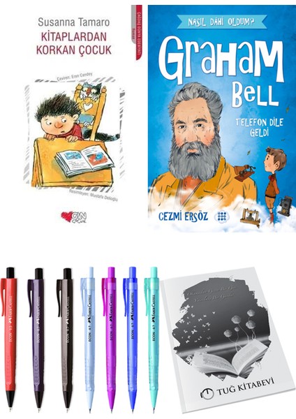 Kitaplardan Korkan Çocuk ve Graham Bell Telefon Dile Geldi + Hediyeli