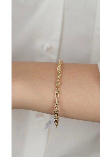 14 Ayar Altın Ataç Kelepçe