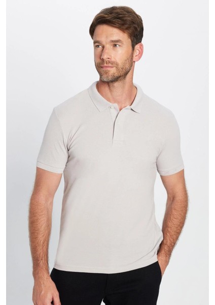 Erkek 5'li Paket Siyah-K.gri-Beyaz-Gri-Ekru Slim Fit Dar Kesim Pamuklu Düz Pike Polo Yaka Tişört indirimleri