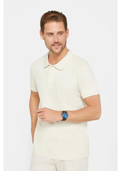 Erkek 5'li Paket Siyah-K.gri-Beyaz-Gri-Ekru Slim Fit Dar Kesim Pamuklu Düz Pike Polo Yaka Tişört fırsatları