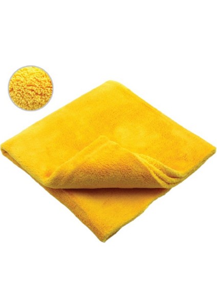 (12 Adet) 3415 Mikrofiber Peluş Oto Kurulama Temizlik Pasta Cila Toz ve Cam Bezi 50X60 Cm.