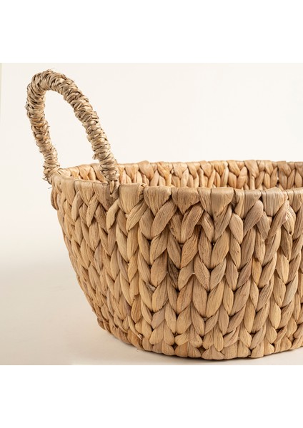 Polı Su Sümbülü Sepet 41 x 26 x 18 cm Natural