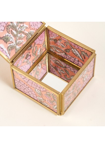 Fagu Cam Dekoratif Kutu 8X8X6 cm Pembe fırsatları