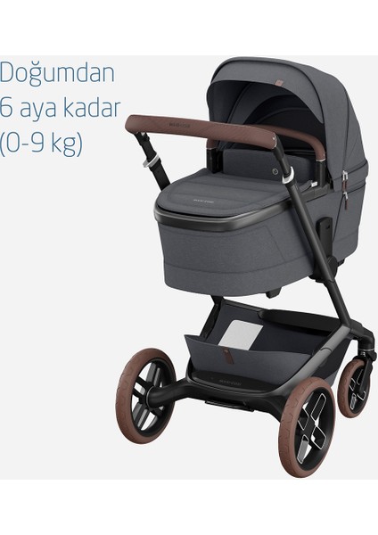 Maxi- Cosi Fame- Pebble 360 Pro Portbebeli LED Işıklı Entegre Telefon Şarj Üniteli Premium Bebek Arabası Twillic Graphite