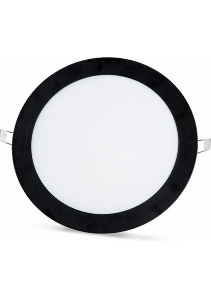 18W Sıva Altı Siyah Kasa Slim LED Panel Yuvarlak YL10-1800-S, YL10-1801-S Günışığı