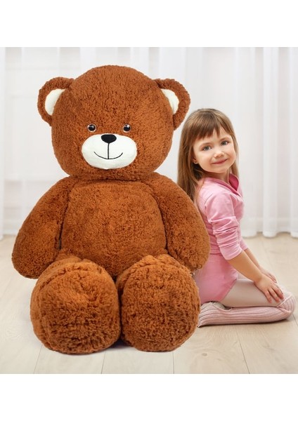 Peluş Sevimli Yumuşak, Kıvırcık Popi Ayıcık 100 cm