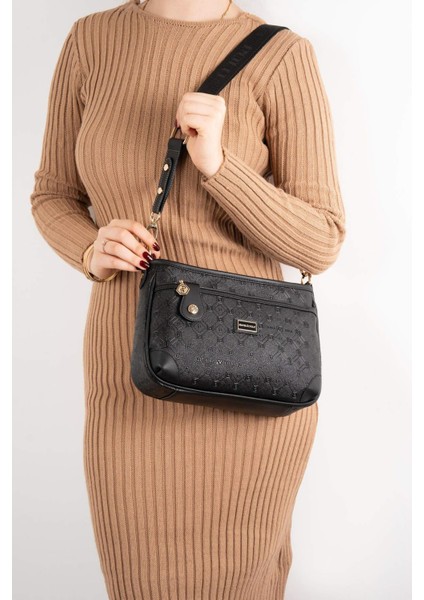 Kadın Çapraz Çanta 1160 M46 46104 Siyah Mat Siyah