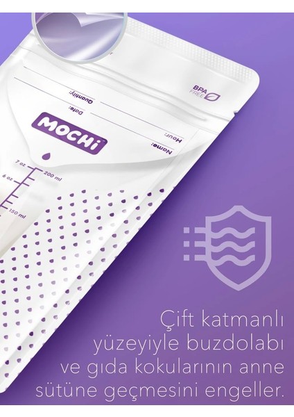 Nessiworld Mochi Anne Sütü Saklama Poşeti 120 Adet