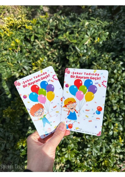 Bayram Tebrik Kartı 12 Adet Ramazan Bayramı Hediye Kartı Kurban Bayramı Harçlık Kartı