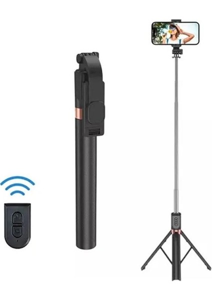 2in1 Bluetooth Kumandalı 170 cm Tripod Telefon Tutuculu Selfie Çubuğu Telefon Tripodu K9 fiyatları