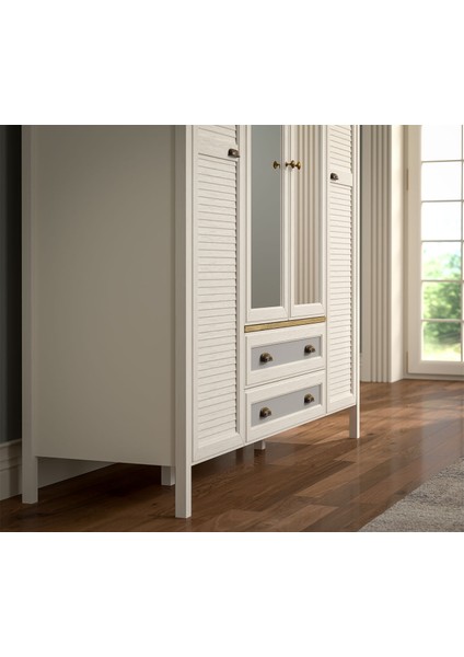 Atlantis 4 Kapılı Gardrop - Çekmeceli fırsatları