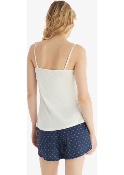 Kadın Pijama Takımı 51840 - Krem modelleri