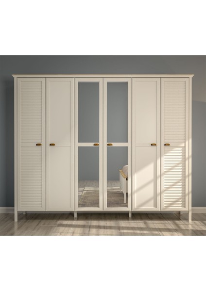 Astoria 6 Kapılı Gardrop - Askılı