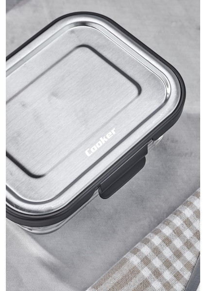 640 ml Cam Saklama Kabı – Paslanmaz Çelik Kapaklı, Sızdırmaz, Bulaşık Makinesine Uygun fırsatları