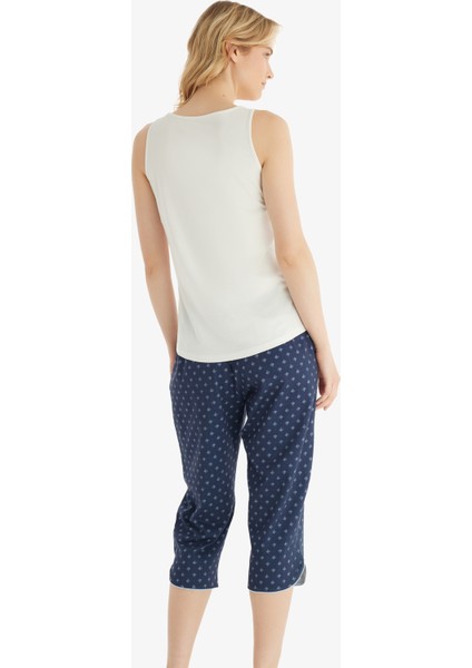 Kadın Pijama Takımı 51843 - Krem