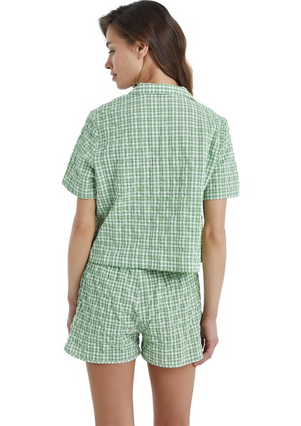 Kadın Pijama Üstü 60410 - Yeşil fiyatları