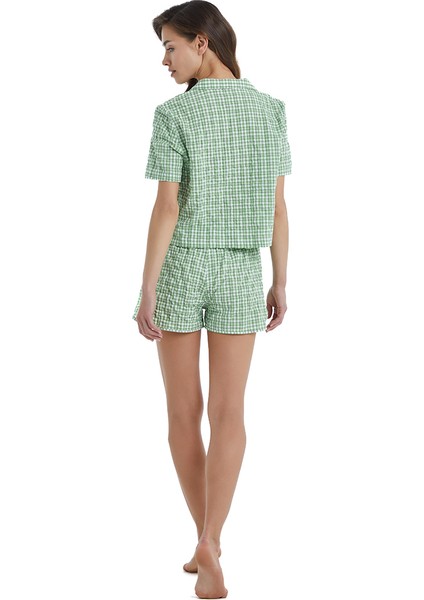 Kadın Pijama Üstü 60410 - Yeşil fırsatları