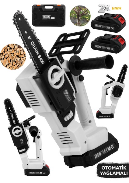 Kömürsüz Yeni Nesil Otomatik Yağlamalı 6 Inç Dfl-Series Dal Budama Makinası-Byz