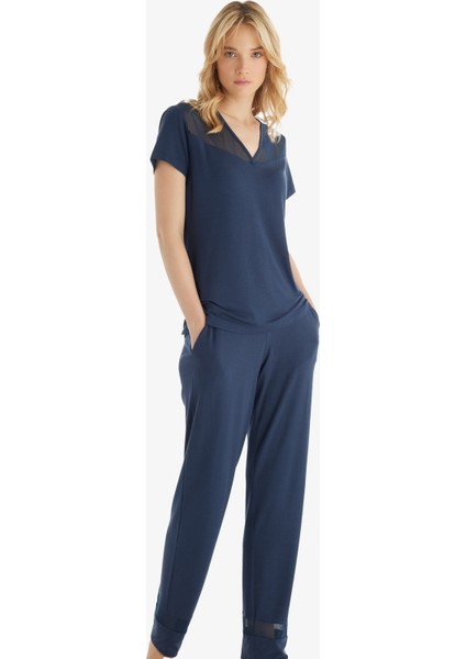 Kadın Pijama Takımı 51836 - Lacivert