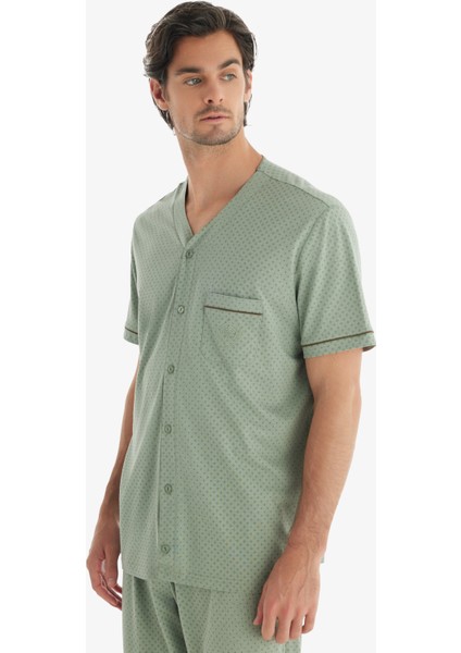 Erkek Pijama Takımı 40704 - Yeşil modelleri
