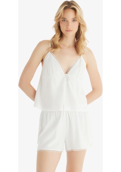Kadın Pijama Üstü 51831 - Beyaz