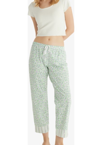 Kadın Pijama Altı 51805 - Çiçek Baskılı