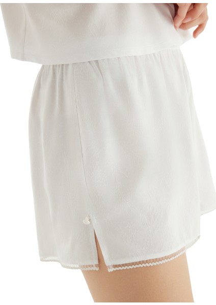 Kadın Şort 51832 - Beyaz fiyatları