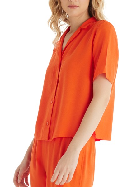 Kadın Pijama Takımı 60533 - Turuncu