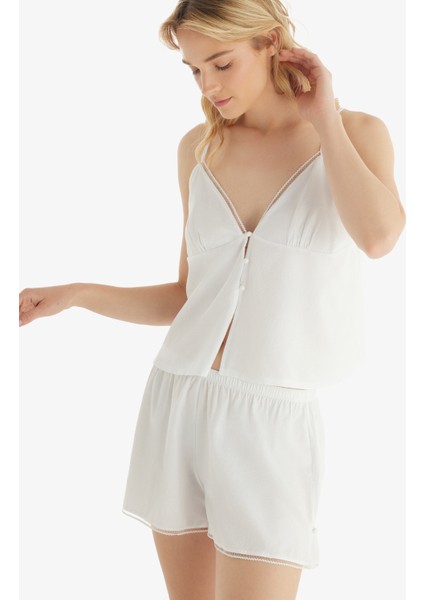 Kadın Şort 51832 - Beyaz fırsatları