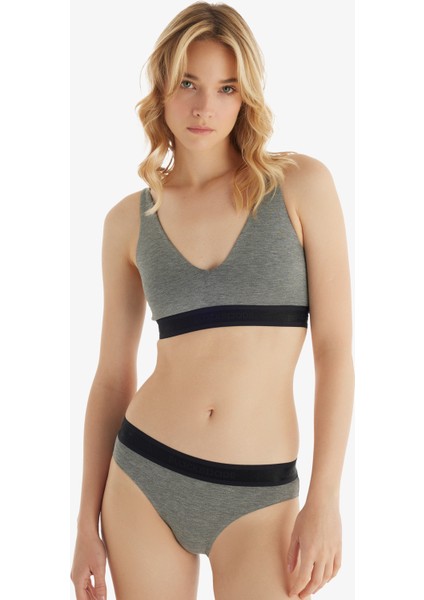 Kadın Slip 51823 - Antrasit Melanj