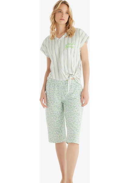 Kadın Pijama Takımı 51807 - Desenli