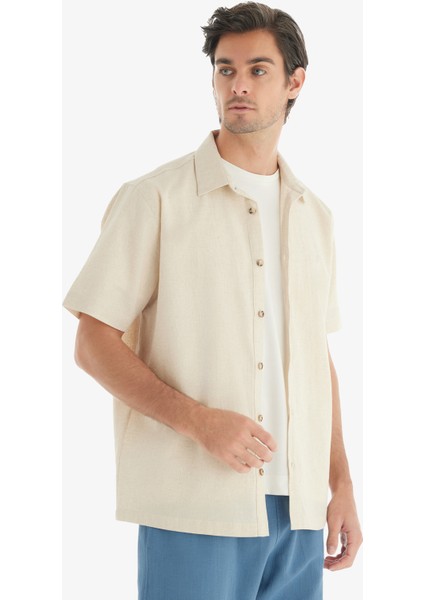 Erkek Gömlek 40738 - Krem