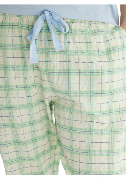 Kadın Pijama Altı 60546 - Kare Desenli