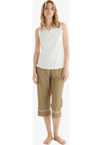 Kadın Pijama Takımı 51864 - Beyaz