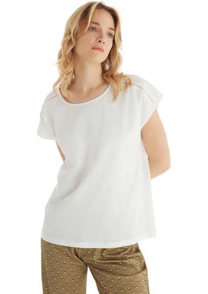 Kadın Pijama Takımı 51865 - Beyaz modelleri