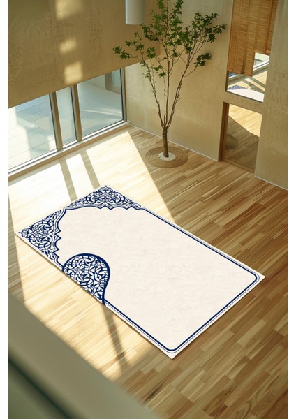 Kalpli Çift Seccadesi Çeyizlik Dekoratif Dijital Baskılı Kaymaz Taban Namazlık 70 x 120 fırsatları