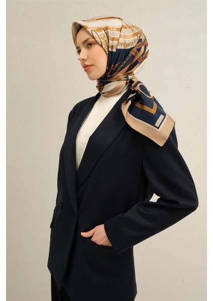 Leopar Desenli Saf İpek Twill Eşarp 9320 02 modelleri