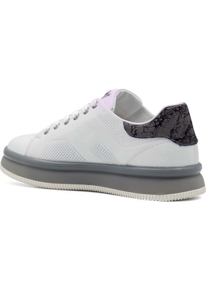 M030 Erkek Deri Sneaker Beyaz