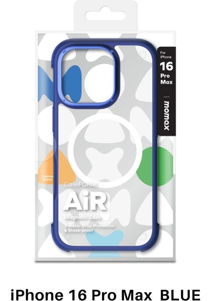 Air caseform magnetic case Apple iPhone 16 pro max (Blue)