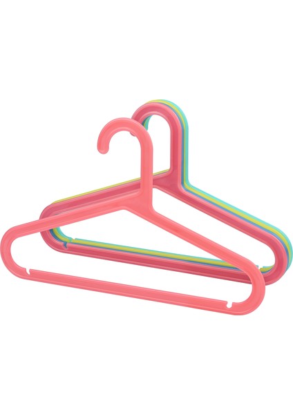 8 Adet Plastik Çocuk Askısı, Bebek Askılığı, Elbise Askısı, Renkli Askı, Slim Askı modelleri