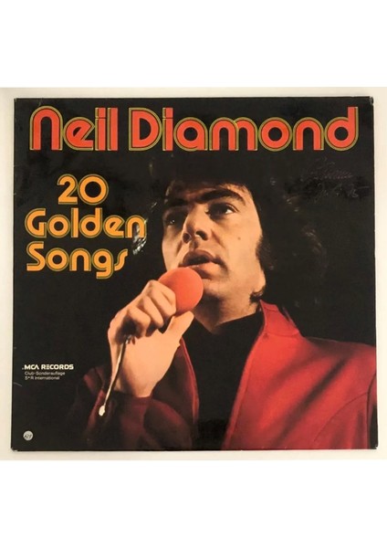 Neil Diamond 20 Golden Songs Lp Plak (Orjinal 1975 Alman Baskı)